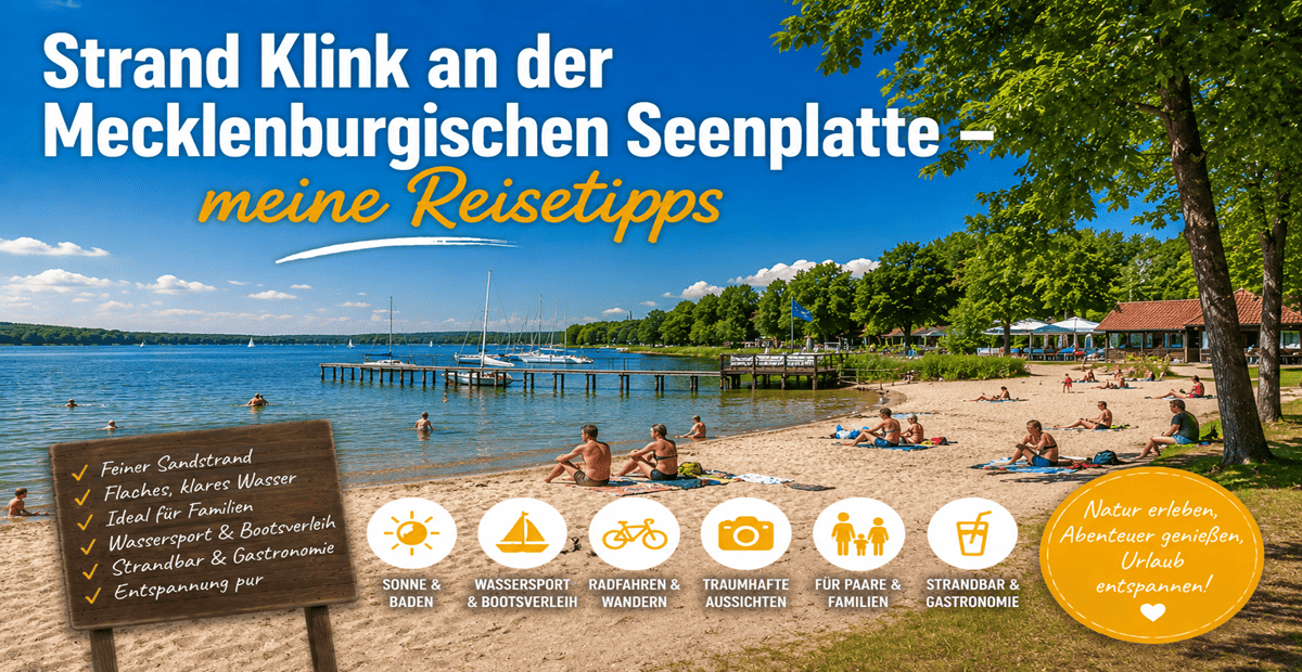 Strand Klink an der Mecklenburgischen Seenplatte - meine Reisetipps